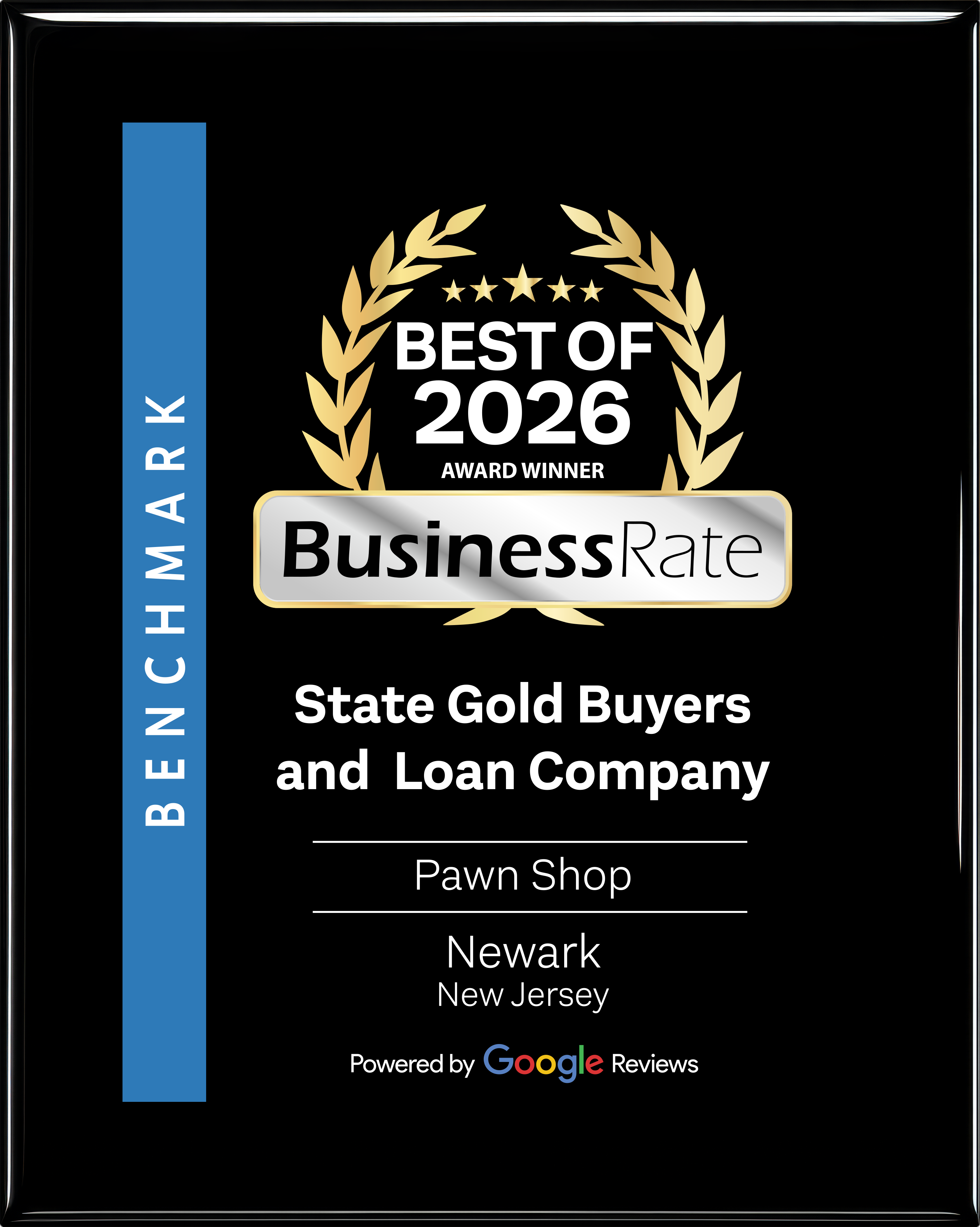 Best of 2026 Pawn Shop award plaque